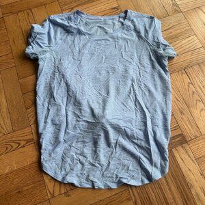 Lululemon Open Up Tie-Back Tee – Gem (Light Blue) – Size 8 / Medium